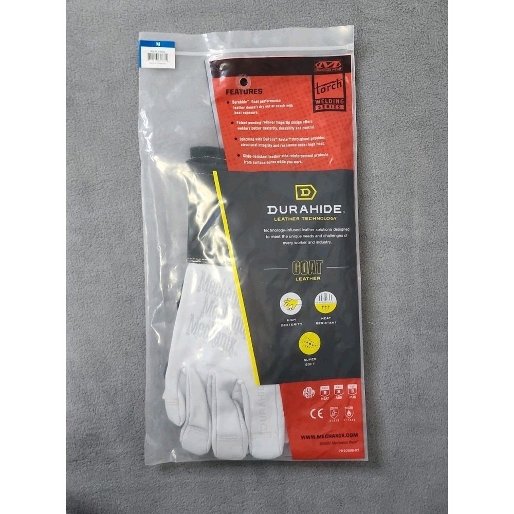 Mechanix Wear WS-PLS-009 Tig Welding Series Torch Gloves White Black Size Medium